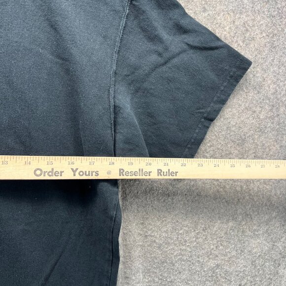 Vintage Nike Shirt Mens Small Black Crewneck Embroidered Logo Swoosh Center Y2K - Picture 8 of 11